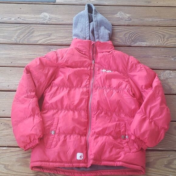 AND1 hooded red coat boys XL - Picture 1 of 11